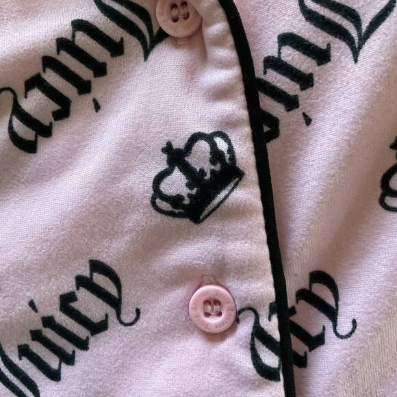JUICY COUTURE Women's 2 Pc Pajama Set NWT Size L - Picture 3 of 8